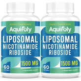 Aquifoly liposomal nicotinamide riboside softgels bottle highlighting easy daily use and absorption