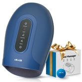 Arace hand massager with heat and compression for palm relief.