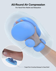 Arace hand massager showing roller kneading action for soothing massage.