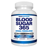 Arazo Nutrition Blood Sugar 365 bottle front showing energy-support formula.