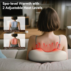 Arboleaf cordless massager powered by a 2000mAh battery for portability.