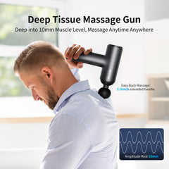 Arboleaf massage gun with ergonomic T-handle for comfortable control