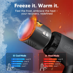 Arboleaf mini Thermacool cool massage gun provides refreshing relief after training.
