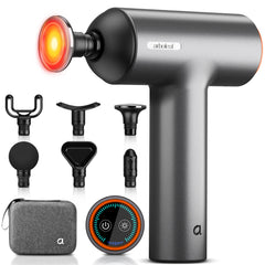 arboleaf thermal massage gun heat head warms muscles for relaxation
