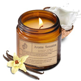ARCASA coconut vanilla candle 7oz provides clean-burning soy wax for cozy evenings.