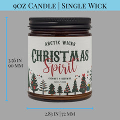 Arctic Wicks candle with natural cotton wick for steady burn and scent clarity.