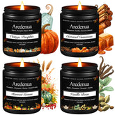 Aredenua Winter Holiday Candles Set cinnamon scent warms the living room