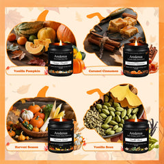 Aredenua Harvest Season candle adds warm autumnal notes to living areas