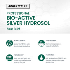 Argentyn 23 precise mist dispersion shows fine delivery to nasal passages