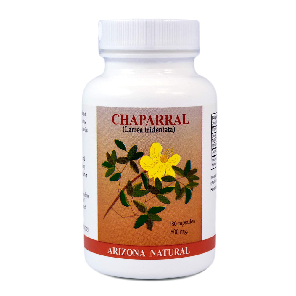 Arizona Natural Chaparral capsule closeup for daily wellness routine.