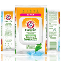 Arm & Hammer Simply Fresh face wipes pack front for quick no-rinse cleansing.