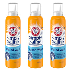 Arm & Hammer Simply Saline Wound Wash bottle front view for gentle cleaning