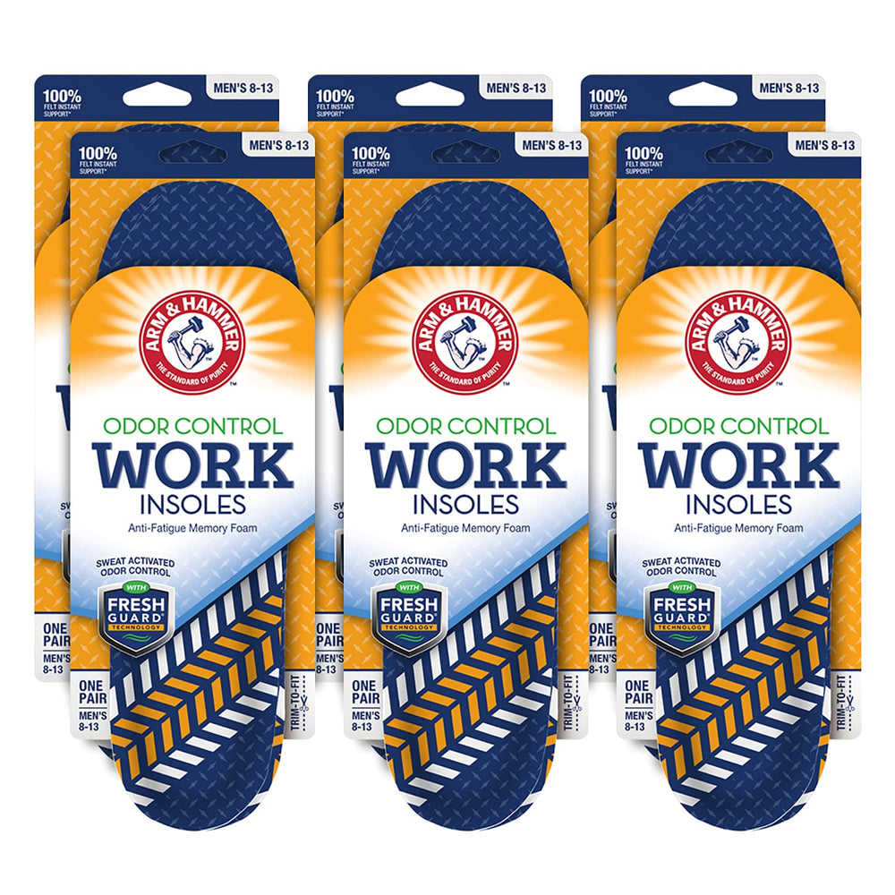 Arm & Hammer anti-fatigue memory foam insole offers work-boot comfort and arch support