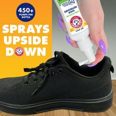Arm & Hammer Atomizador 360 grados: alcanza dentro de botas y tenis sin esfuerzo.