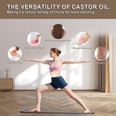 ARMINACO Castor Oil Pack Wrap left breast pack offers chest-area relief