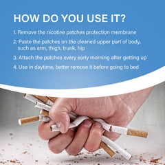 Aroamas Cot nicotine patch demonstrating 24-hour coverage