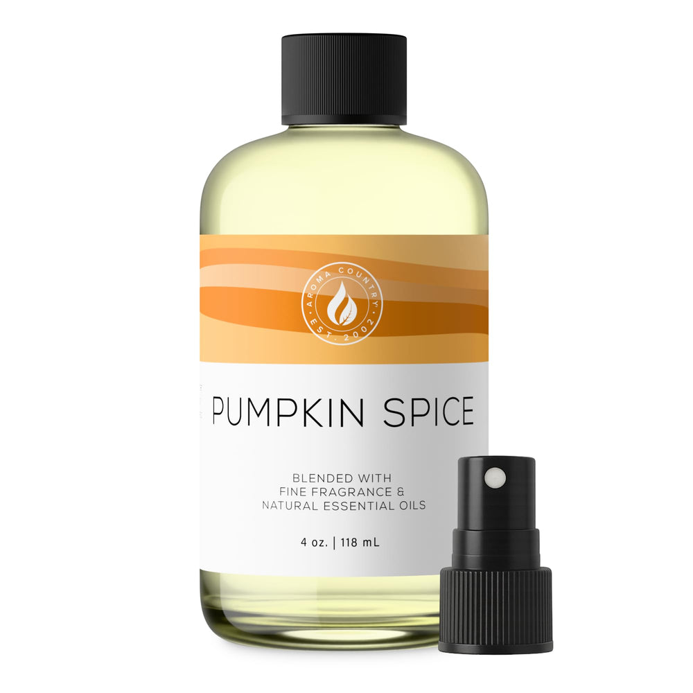 AROMA COUNTRY Pumpkin Spice diffuser oil bottle ready for cozy autumn ambiance
