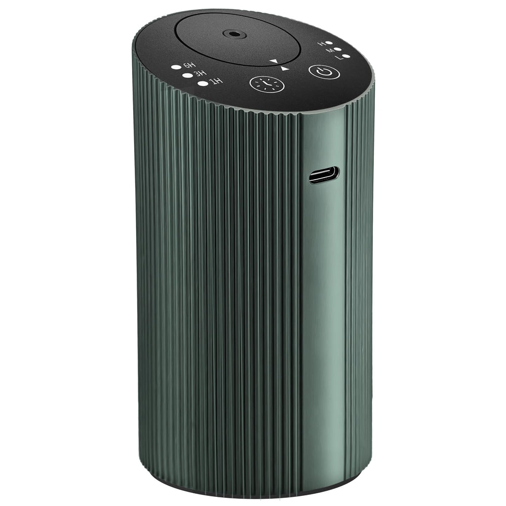 Aroma Diary waterless diffuser front view, compact home fragrance solution