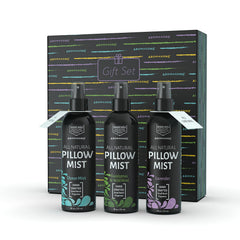 Aromasong Lavender pillow spray bottle ready for a calming bedtime ritual.