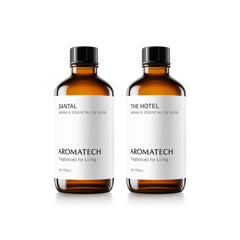 AromaTech Santal bottle pour creates warm, inviting ambience
