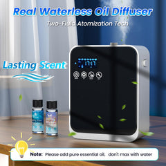 AROMAUKO diffuser app control panel showing Bluetooth setup for personalized scents