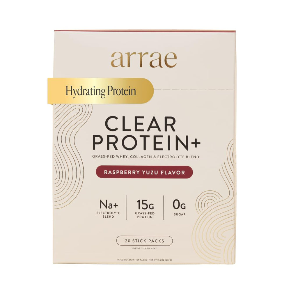 Arrae Clear Protein packets on the go for convenient daily nutrition.