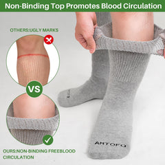 Artfasion non-binding hospital socks stay comfortable around ankles