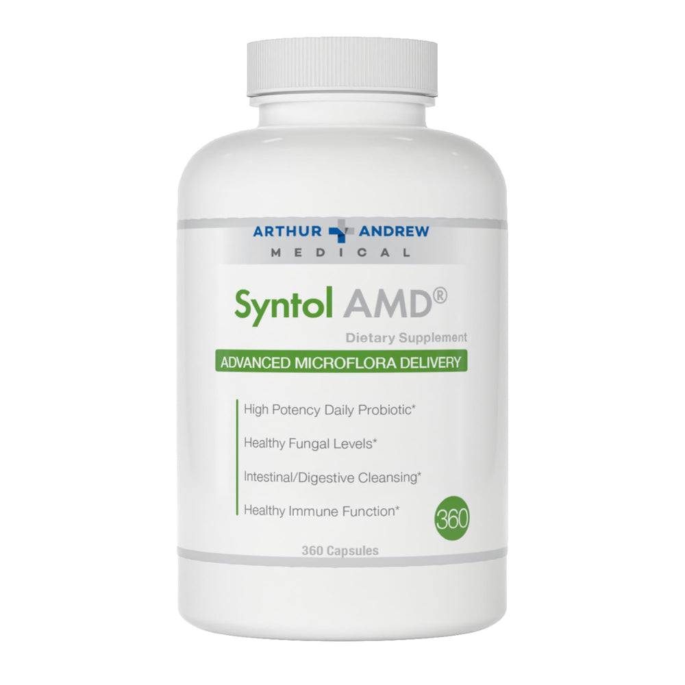 Arthur Andrew Medical Syntol bottle front view highlighting the 3-in-1 formula.