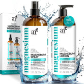 ArtNaturals magnesium oil spray bottle for quick relief and relaxation.