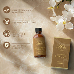 ARVIDSSON Hotel Diffuser Oil diffuser scene evokes hotel elegance at home.