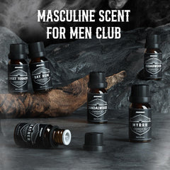 ARVIDSSON cedarwood essential oil in amber bottle for masculine home scent