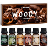 ARVIDSSON Woody Oils sandalwood bottle for calming diffusers and handmade candles.