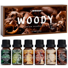 ARVIDSSON Woody Oils sandalwood bottle for calming diffusers and handmade candles.