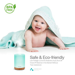 ASAKUKI diffuser with auto-off feature for safe, worry-free use.