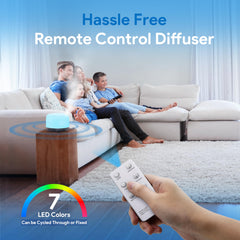 ASAKUKI ultrasonic diffuser emitting a gentle mist quietly