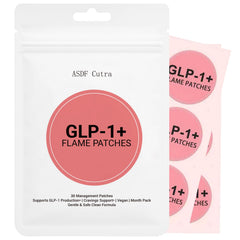 ASDF Cutra GLP-1 patches pack for convenient wellness support on the go.