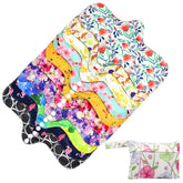 Asenappy reusable pad with widened tail for leak protection during heavy days