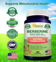 aSquared Nutrition Berberine capsules pour showing easy daily dosage