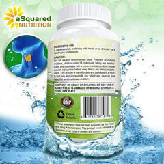 aSquared Nutrition label featuring iodine from bladderwrack and kelp for thyroid support