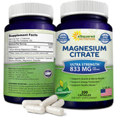 aSquared Nutrition Magnesium Citrate 833mg bottle supports energy and muscle function