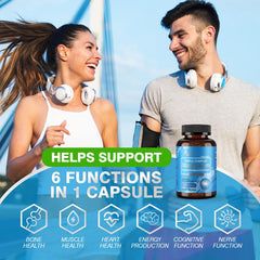 ASSR Triple Magnesium bottle with vegan non-GMO label.