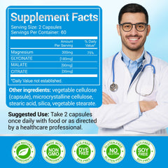 ASSR Triple Magnesium capsules ready to take, easy-to-swallow for muscle comfort.