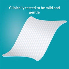 Close-up of Assurance XL wipe showing soft texture for sensitive skin.