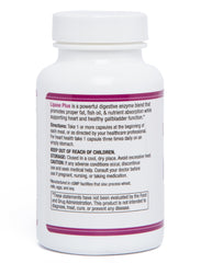 A dosage spoon shows Lipase-HP Plus easy daily intake