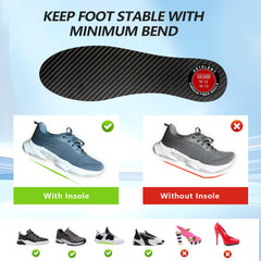 ASTALENT carbon fiber insole 180-degree plate reduces foot over-movement.