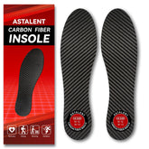 ASTALENT carbon fiber insole pair offers rigid support for daily walking.
