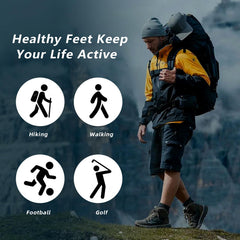 ASTALENT carbon fiber insole supports toes and arches during activity.