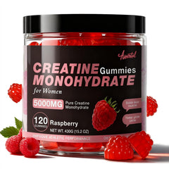 Asumtal women’s raspberry gummies in bottle support steady workout energy.
