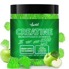 Asumtal Creatine Monohydrate Gummies bottle close-up for energy and performance.