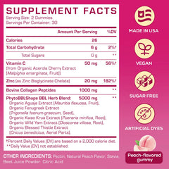 Atherionyxora Booty Gummies peach close-up highlights chewy texture and flavor